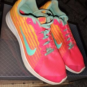 Nike Vibrant Pink and Yellow Athletic Shoes